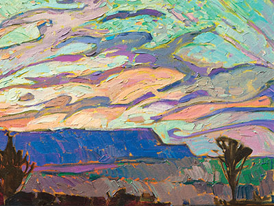 Desert in Color (oil on canvas) by Erin Hanson